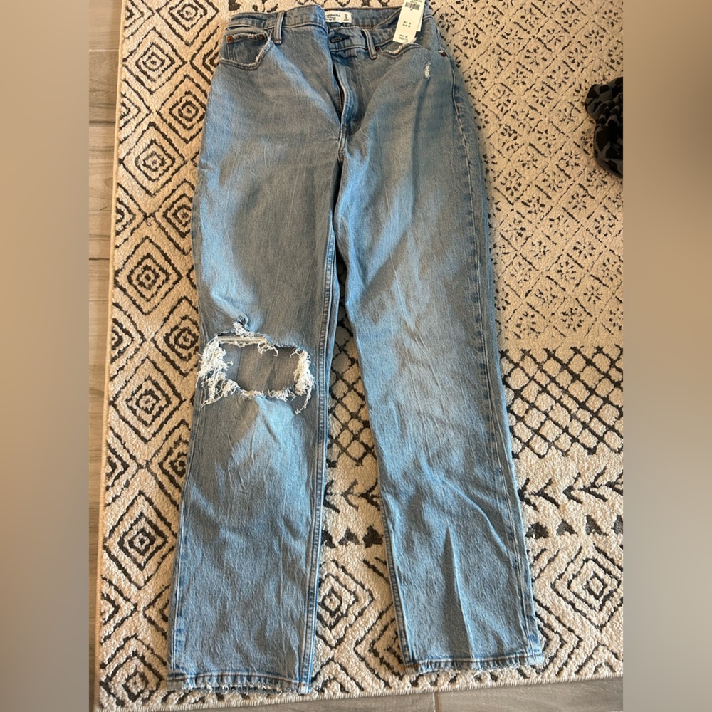 Abercrombie curve love 90s straight ultra high rise jeans